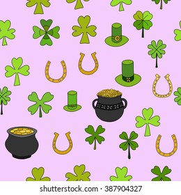 Saint Patrick's Day Vector Seamless