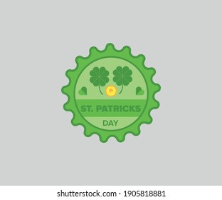 Saint Patrick's Day Vintage typography vector logo design templates for st patricks holiday 
