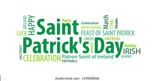 Saint Patrick's Day Word Cloud