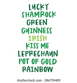 Saint Patrick's Day Words