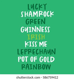 Saint Patrick's Day Words