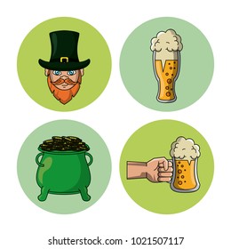 Saint patricks days elements