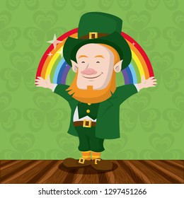 Saint patricks elf cartoon