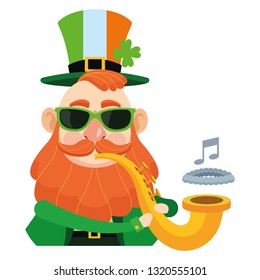 Saint patricks elf cartoon