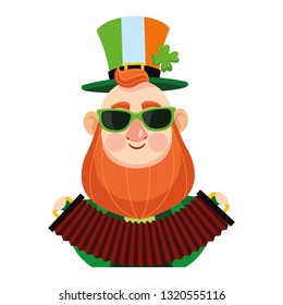 Saint patricks elf cartoon