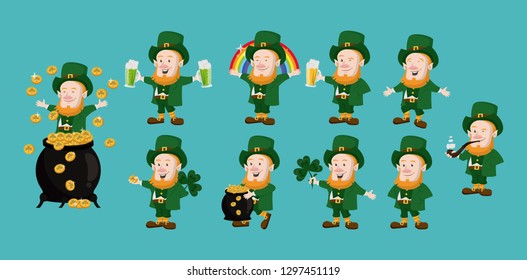 Saint patricks elves cartoons