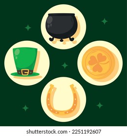 saint patricks four set icons