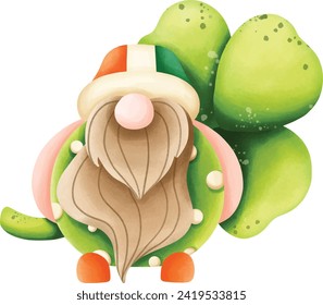Saint Patricks Gnomes Clipart, St's Patricks Day.