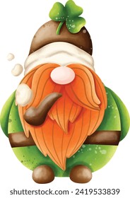 Saint Patricks Gnomes Clipart, St's Patricks Day.