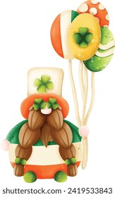 Saint Patricks Gnomes Clipart, St's Patricks Day.
