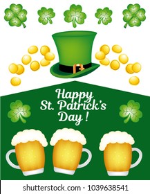 Saint patrick's icons set. Vector collection.