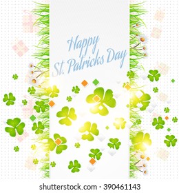 Saint Patrick's Vector Celebration Card, Vector Background