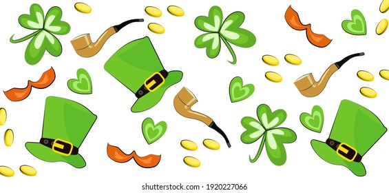 Saint Patricks Vector Pattern background