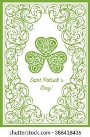 Saint  patricks'day card.