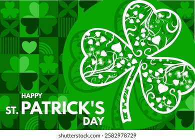  Saint Patrics Day, banner and vector illustration