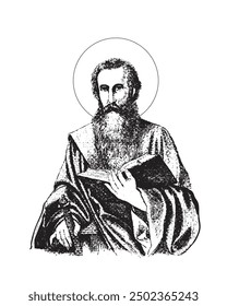 Saint Paul the Apostle Illustration Christian religious Vector