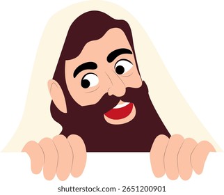 Saint Paul Peeking Illustration peeking, Joyeuse fête de Malte de Saint Paul