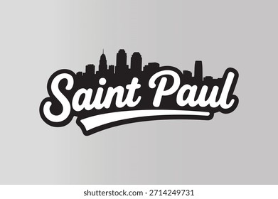 Saint Paul Tipografía Texto Vector Gráfico
