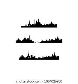 Saint Petersburg horizon silhouette
