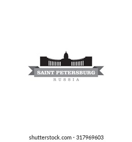 Saint Petersburg Russia city symbol vector illustration