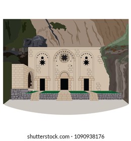 Saint Pierre, Church, vector