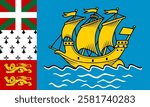 Saint Pierre and Miquelon Flag, Flag of Saint Pierre and Miquelon