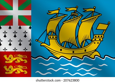 Saint Pierre and Miquelon flag