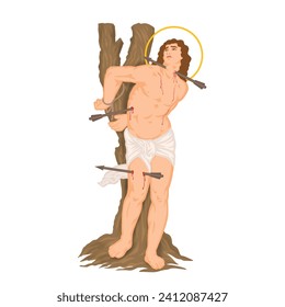 Saint Sebastian christian saint and martyr