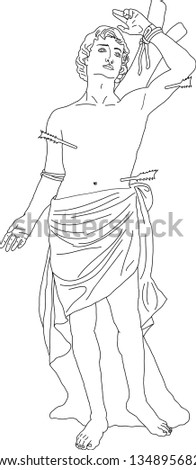 saint sebastian the martyr.