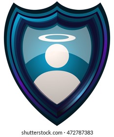 Saint Shield, Vector Illustration.