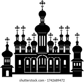 Saint Sophia's Cathedral, Kiev. Orthodox. St. Sophia Monastery in the XVII century. (according to the plan of 1695)