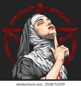 Saint Teresia Benedicta a Cruce, Edith Stein, Artwork, illustration concept, Vector Illustration. 