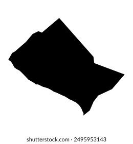 Saint Thomas Middle Island Parish map, Saint Kitts and Nevis.