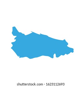Saint Thomas region map, country of Jamaica