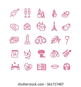 saint Valentin icons