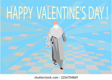Saint Valentine is in a hurry to marry couples in love.