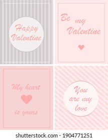 Saint Valentine.St Valentine's Day.valentine's day cards.love,friendship in congratulations on the holiday.love text for Valentine's day.vector greeting card.heart,lovepink color,gentle tones, pastel 