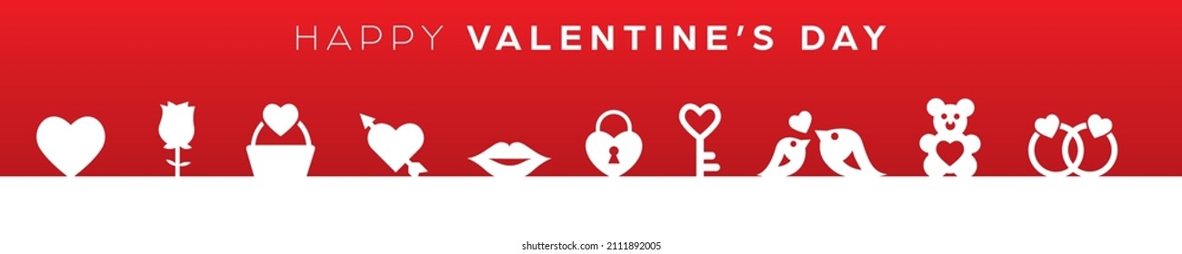 Saint Valentine's day background with symbol of love
