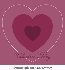 Saint Valentine's day concept