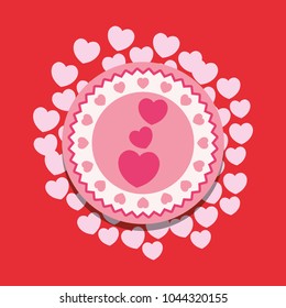 Saint Valentines day design