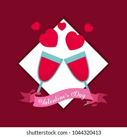 Saint Valentines day design