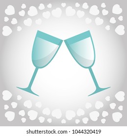 Saint Valentines day design