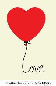 Saint valentine's day greeting card