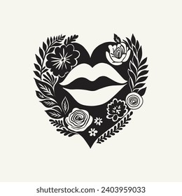 Saint Valentine's day hand drawn trendy vector illustration. Love card design. Cute doodle romantic. Romantic poster, greeting banner, trendy t-shirt print