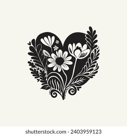 Saint Valentine's day hand drawn trendy vector illustration. Love card design. Cute doodle romantic. Romantic poster, greeting banner, trendy t-shirt print