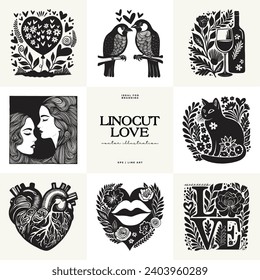 Saint Valentine's day hand drawn trendy vector illustration. Love card design. Cute doodle romantic. Romantic poster, greeting banner, trendy t-shirt print