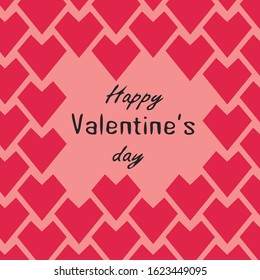 saint valentine's day holidal love pattern card