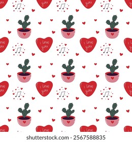 Saint Valentines Love-Themed Pattern Design