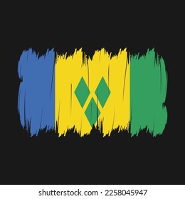 Vektorgrafik der Flagge St. Vincent