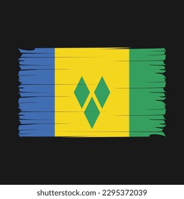 Vektorgrafik der Flagge St. Vincent